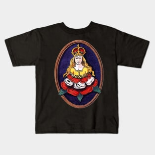 Katherine Parr Royal Badge Queen Tudor Rose Kids T-Shirt